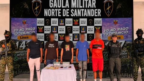 Capturan en flagrancia a cinco presuntos integrantes del Tren de Aragua