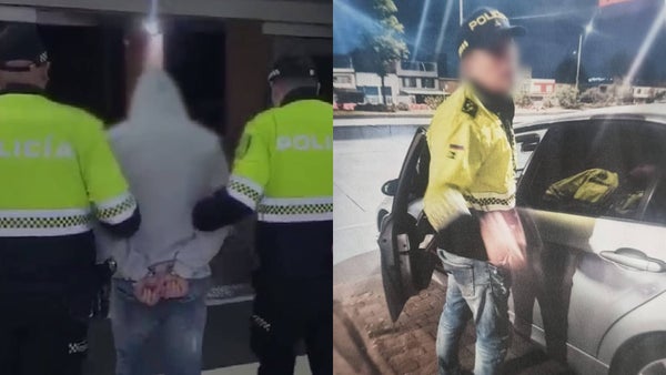 Falso policía fue sorprendido con un revólver a bordo de un vehículo de alta gama en Bogotá
