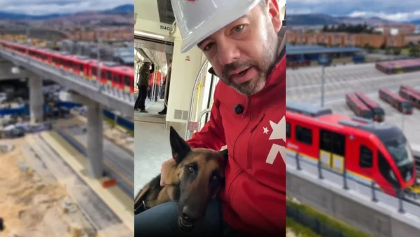 Alcalde Galán ya subió al primer perro al Metro de Bogotá: esto anunció sobre las mascotas