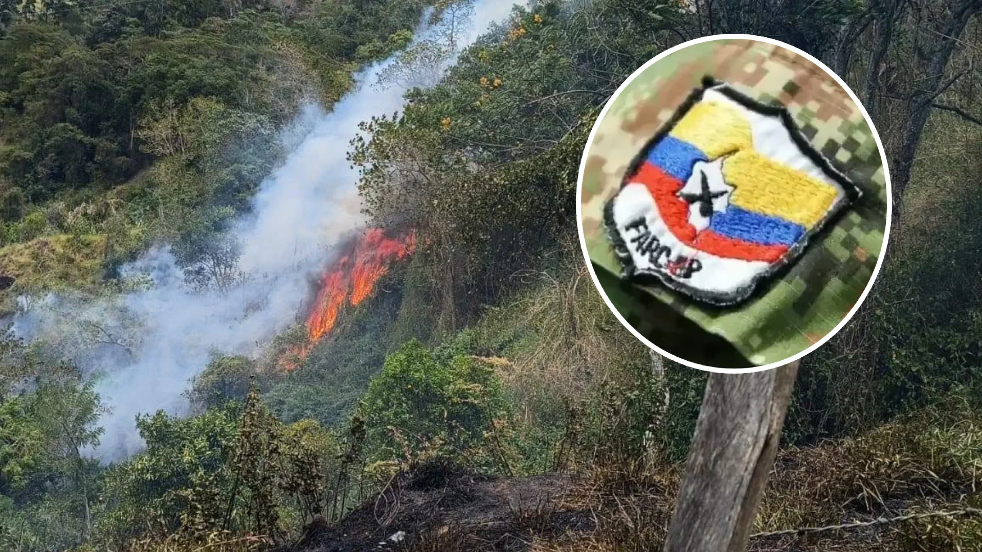 Disidencias estarían detrás de los incendios.