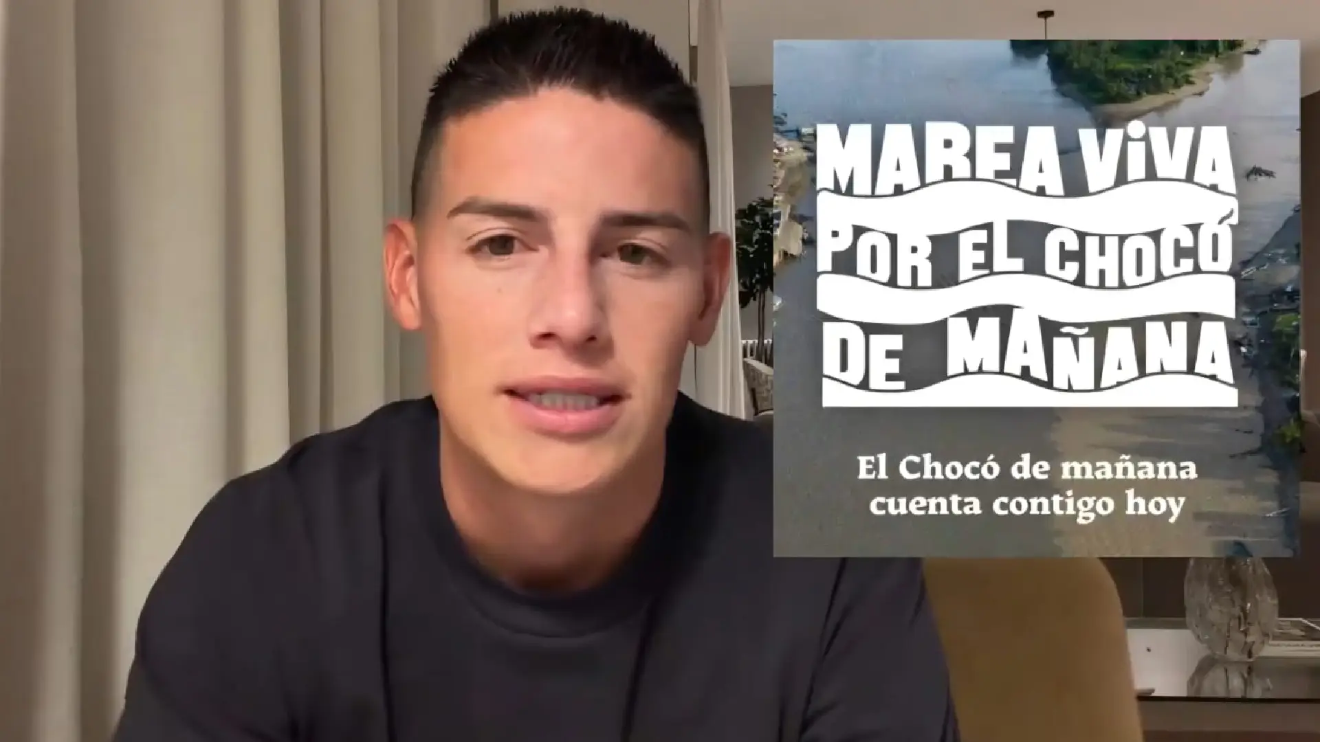 James Rodríguez, David Ospina y otros artistas lideran iniciativa por Chocó.