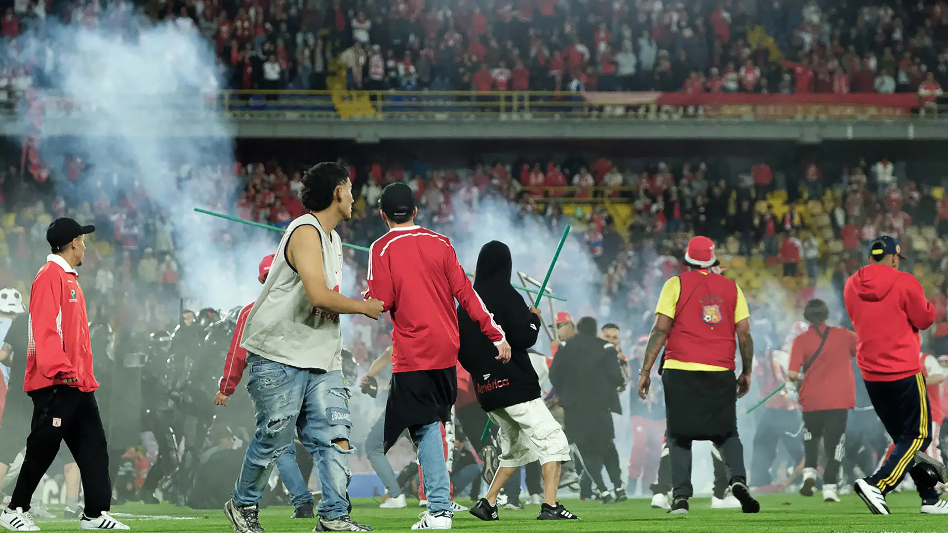 América de Cali Santa Fe disturbios