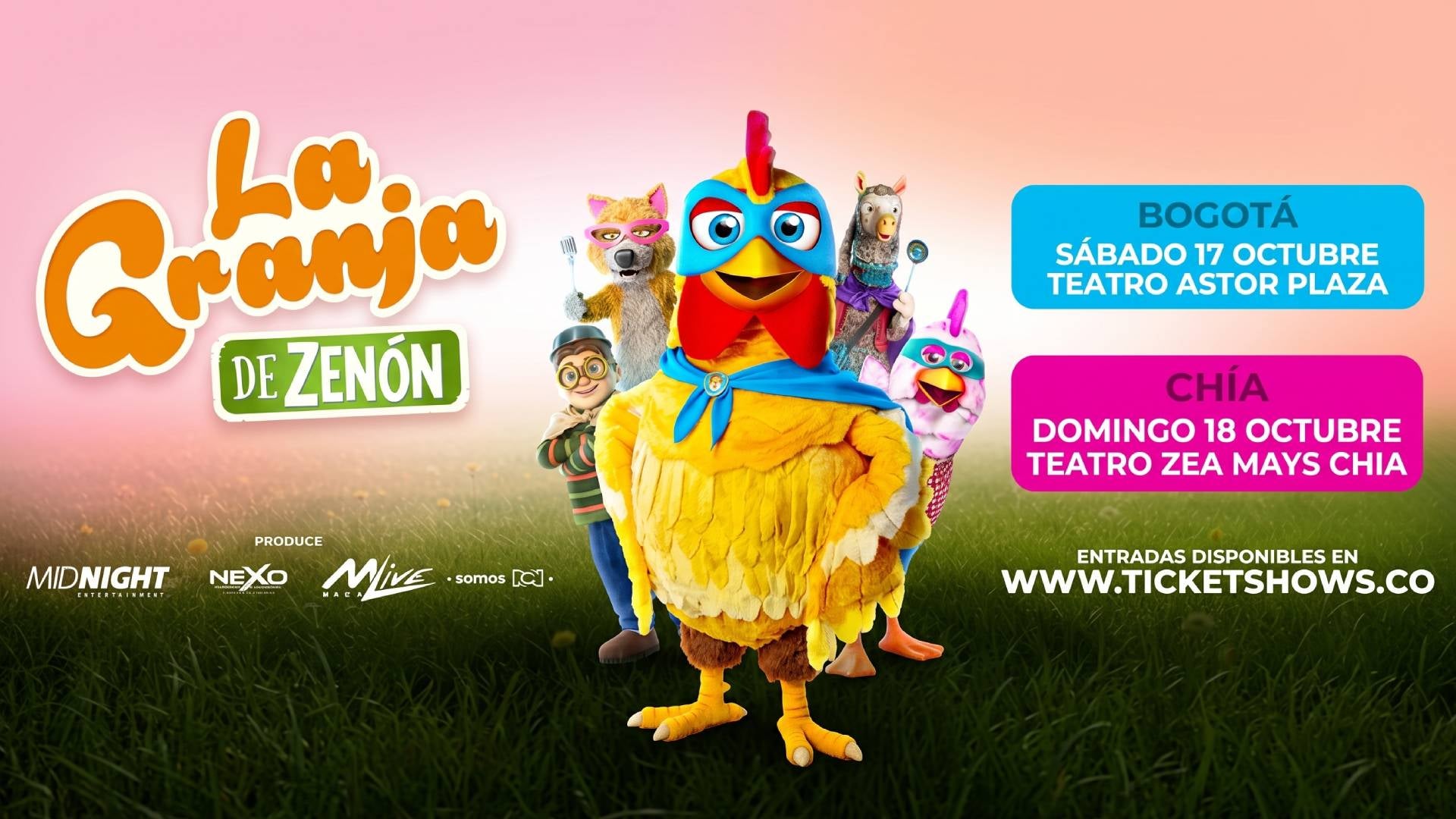 Nuevas fechas de La Granja de Zenón en Bogotá y Chía 2026