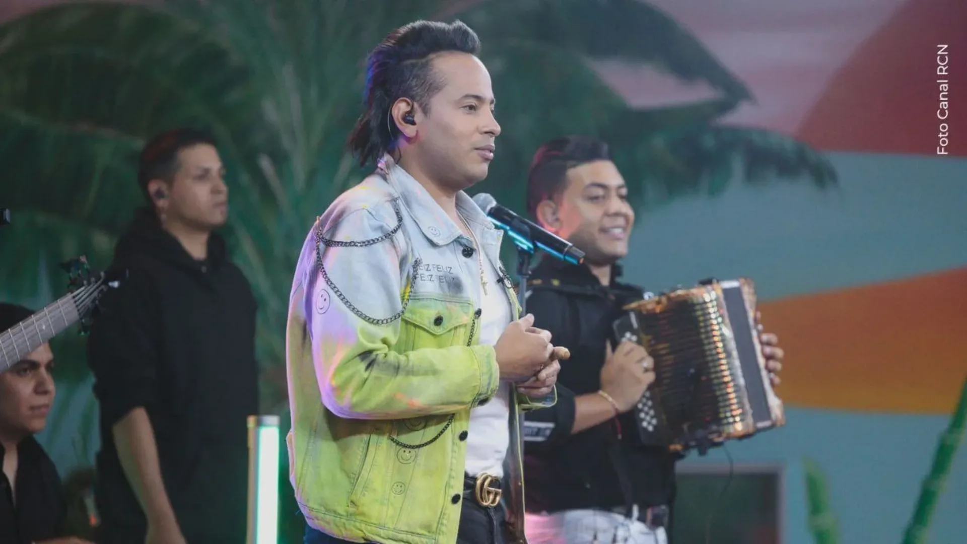 Orlando Liñán caída en concierto