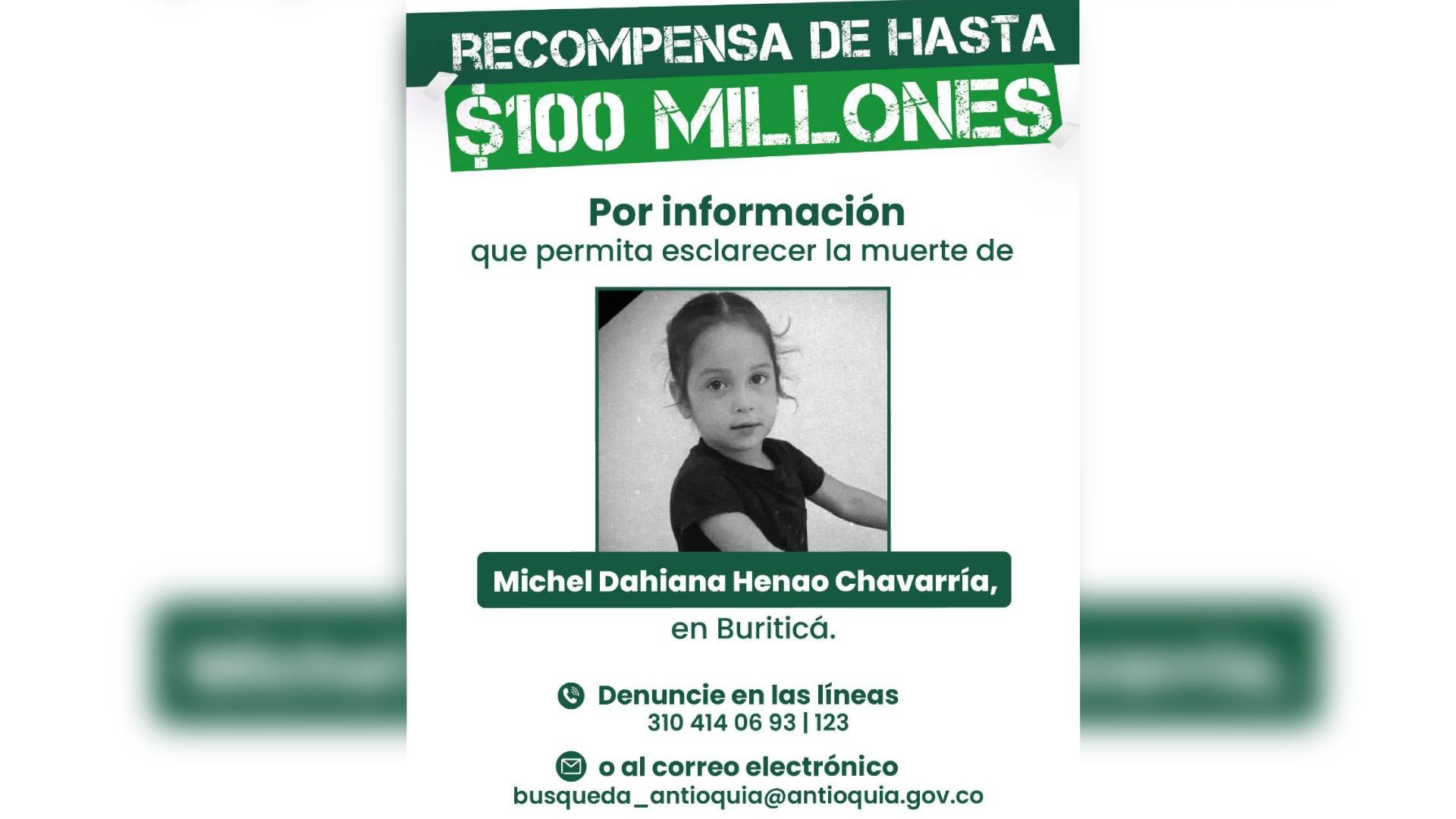 Recompensa por Michel Dahiana