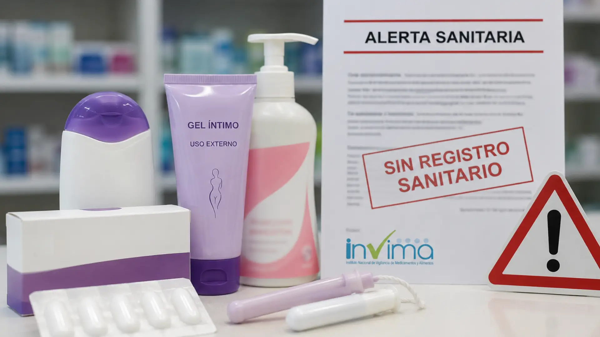 Productos de uso íntimo sin registro sanitario