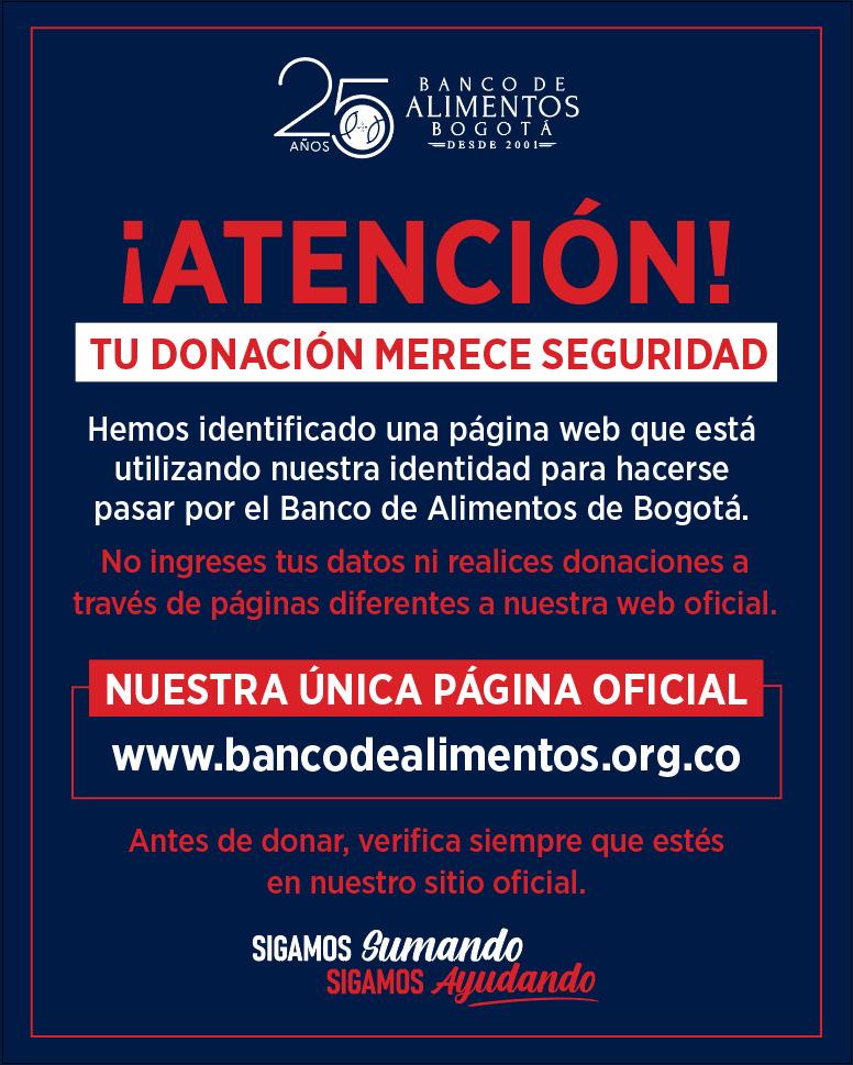 Cortesía: Banco de alimentos Bogotá