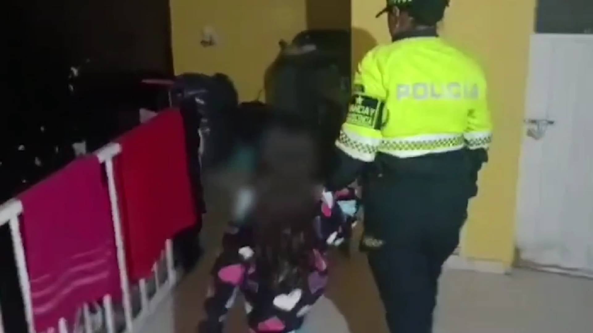 Menor rescatada en Bogotá