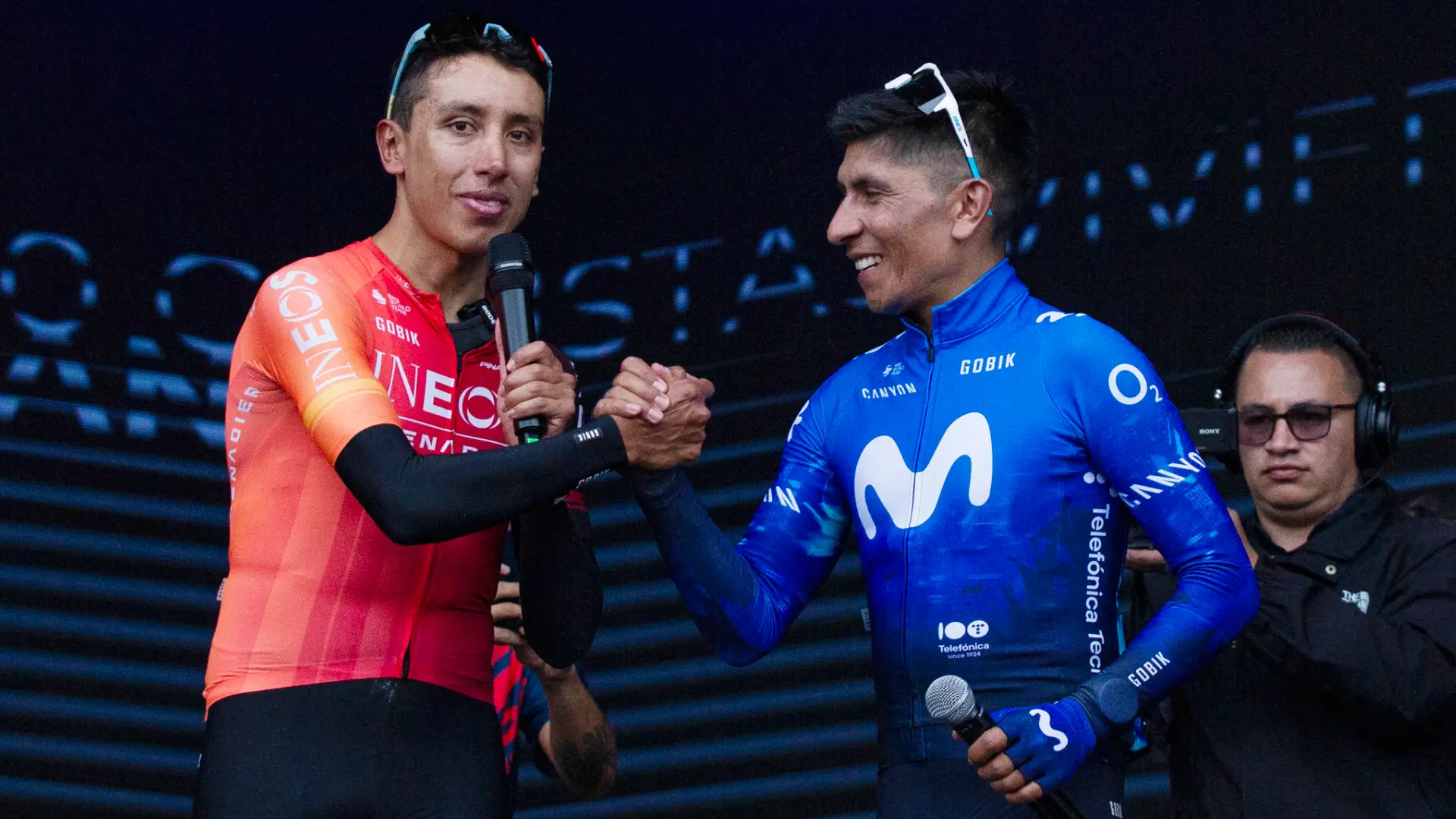 Egan Bernal y Nairo Quintana