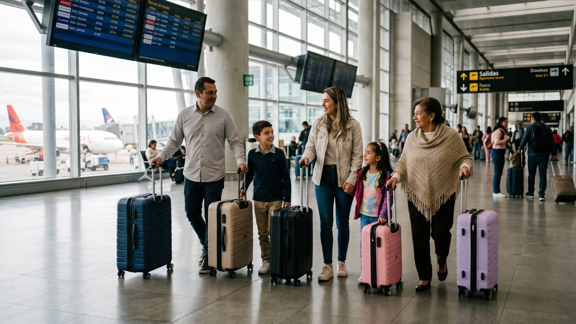 Familia lista para viajar - IA