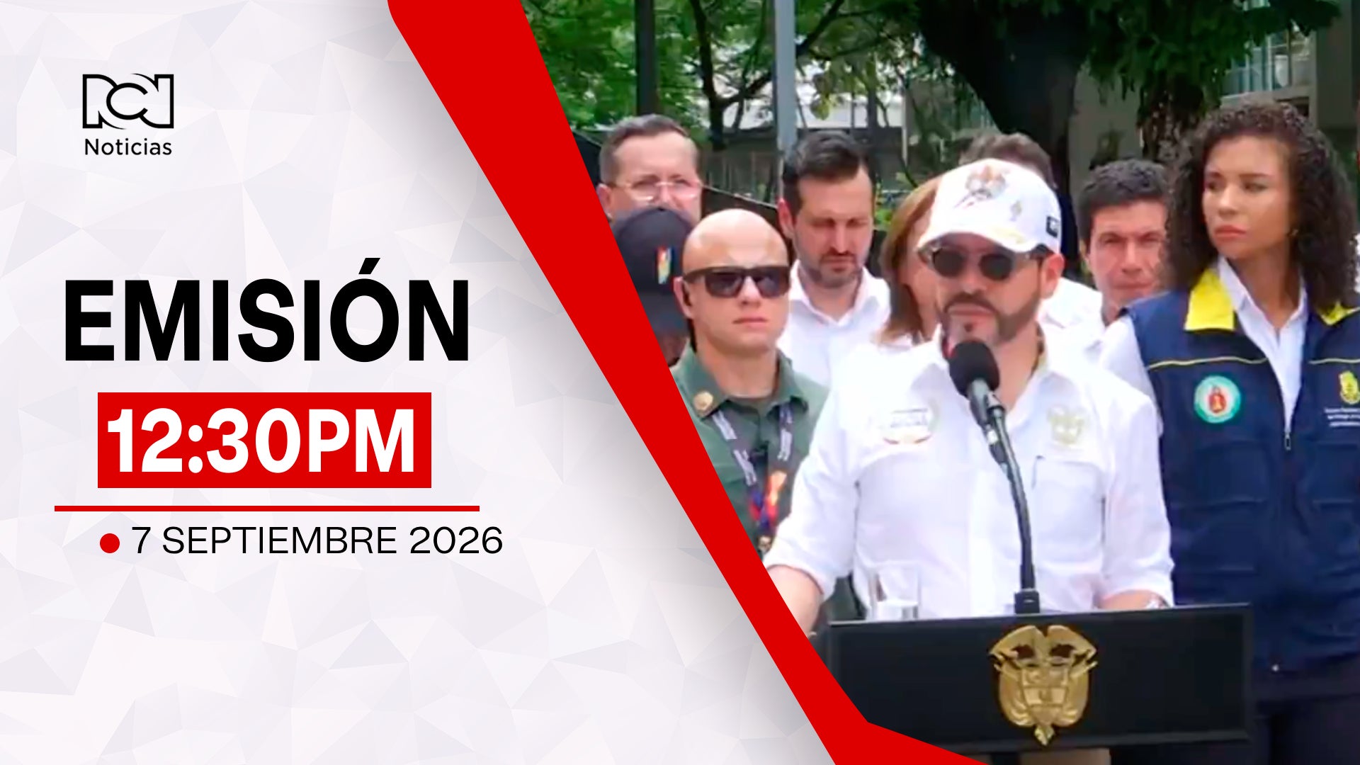 Emisión Noticias RCN 12:30 p.m. / lunes 7 de septiembre de 2026