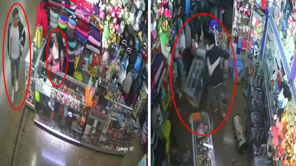 VIDEO | Atacó salvajemente con un cuchillo a su expareja en la Terminal Salitre y lo capturaron