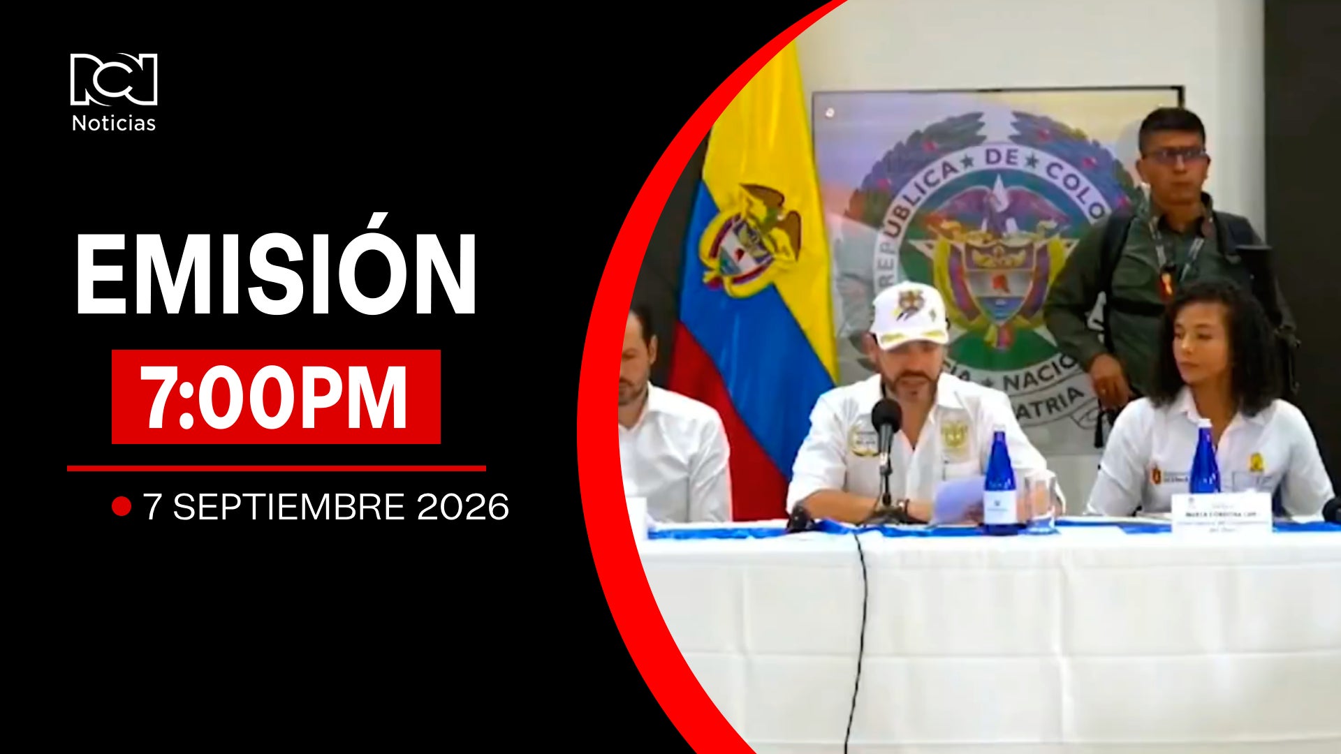 Emisión Noticias RCN 7:00 p.m. / lunes 7 de septiembre de 2026