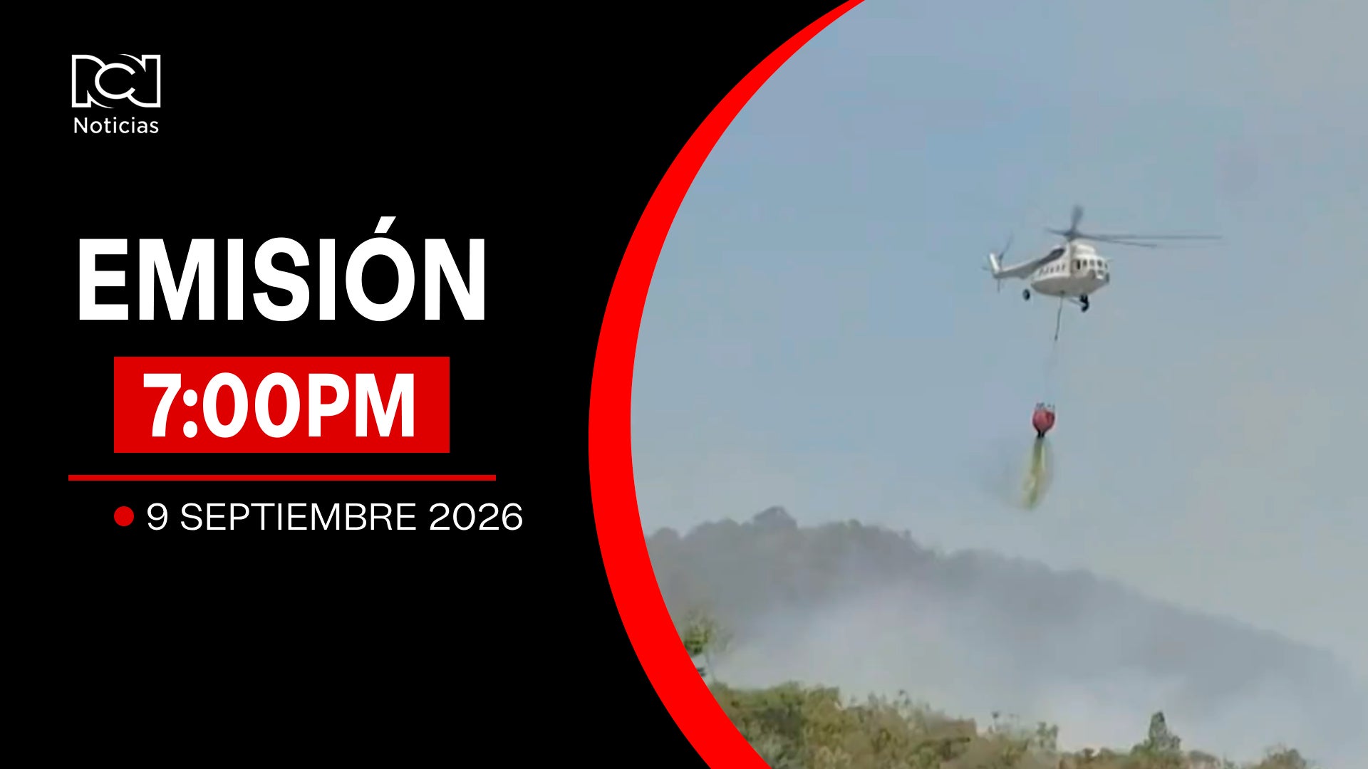 Emisión Noticias RCN 7:00 p.m. / miércoles 9 de septiembre de 2026