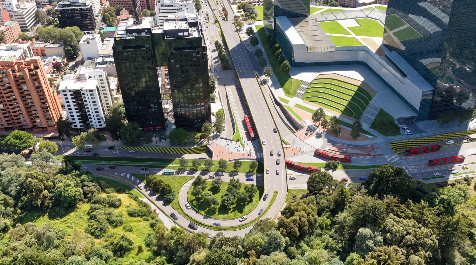 Imagen puente calle 100 con séptima