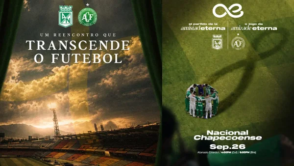'Partido de la amistad eterna': Nacional y Chapecoense jugarán partido en homenaje a 10 años de la tragedia 'Partido de la amistad eterna': Nacional y Chapecoense jugarán partido en homenaje a 10 años de la tragedia