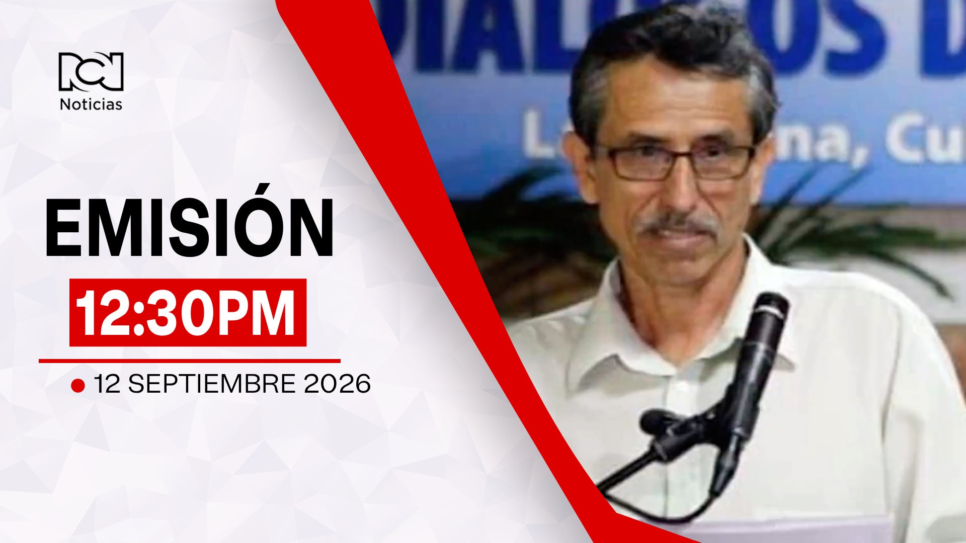 Emisión Noticias RCN 12:30 p.m. / sábado 12 de septiembre de 2026