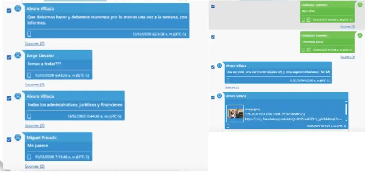 Chat caso Miguel Quintero