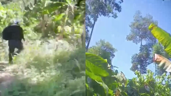 Campesinos registraron ataque con dron del que fueron blanco en El Catatumbo Campesinos registraron ataque con dron del que fueron blanco en El Catatumbo