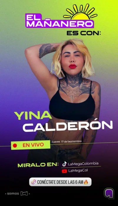 Yina Calderón Mañanero de La Mega (1)