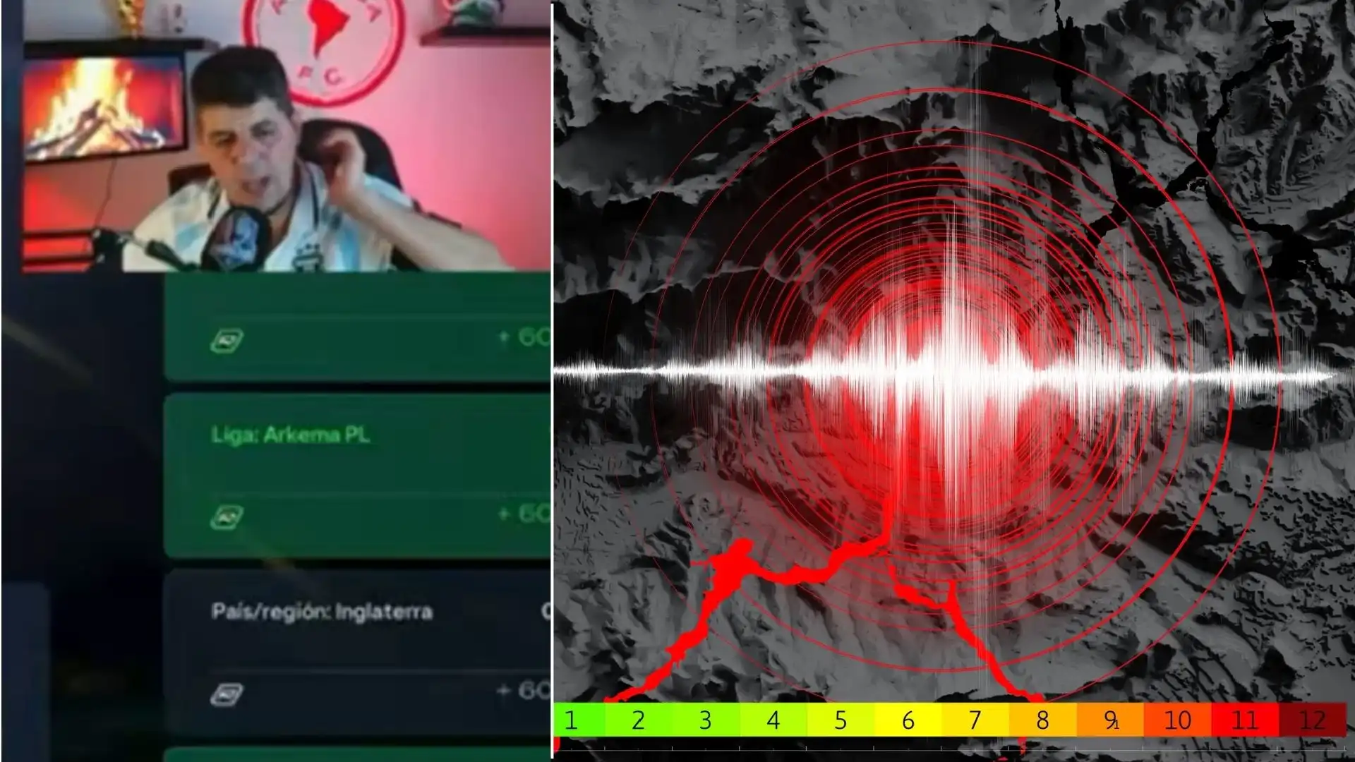 Streamer-temblor