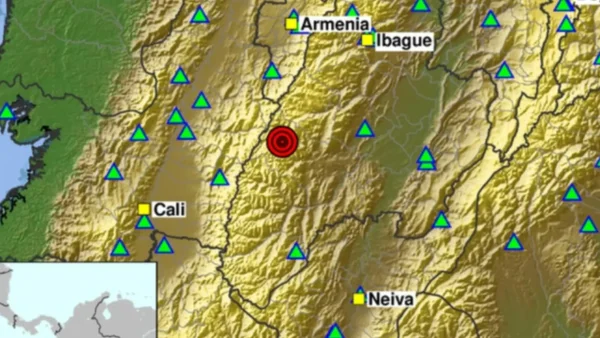 Fuerte temblor se sintió en Colombia hace minutos: esta fue la magnitud reportada