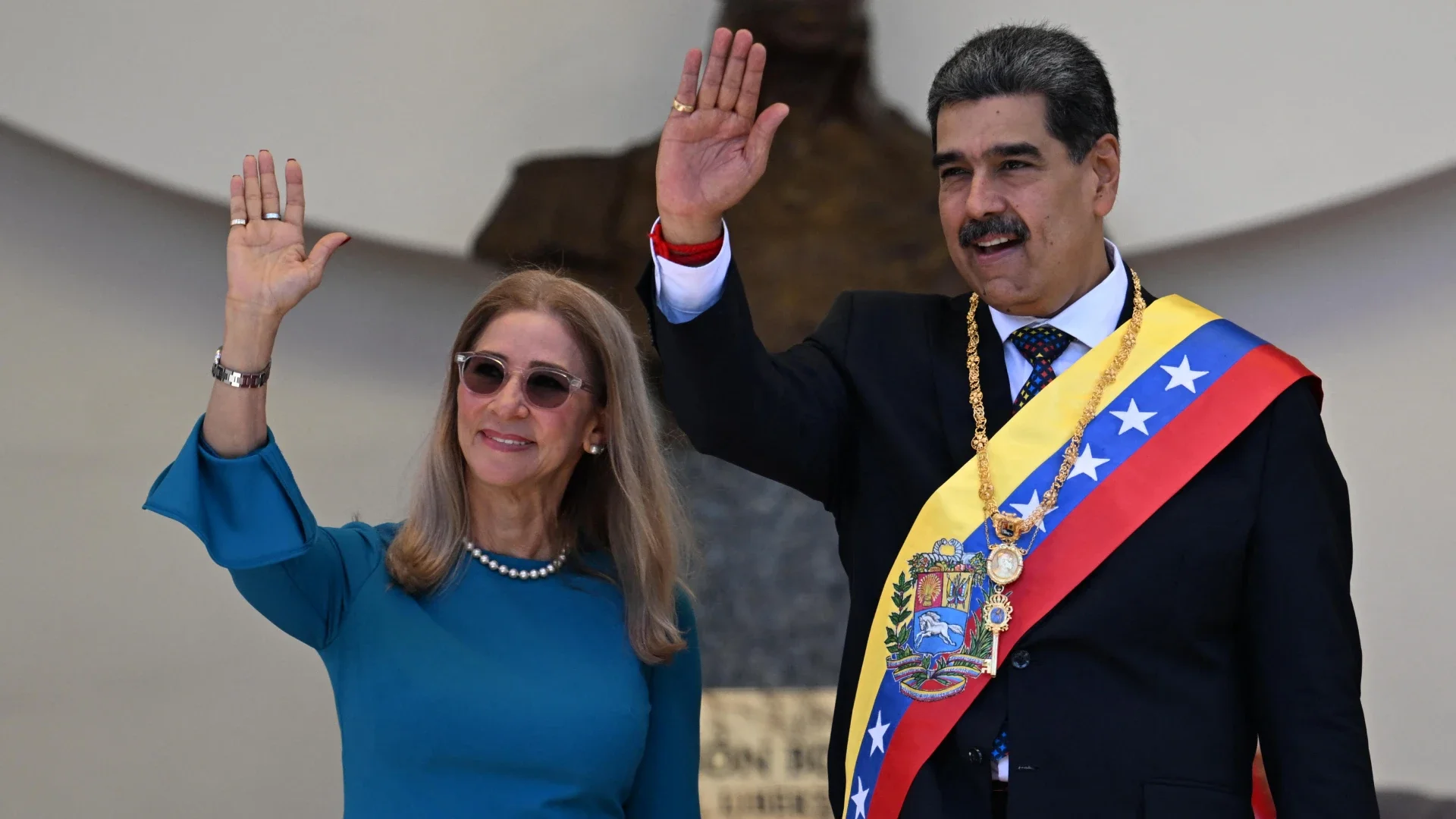 Nicolás Maduro y Cilia Flores.