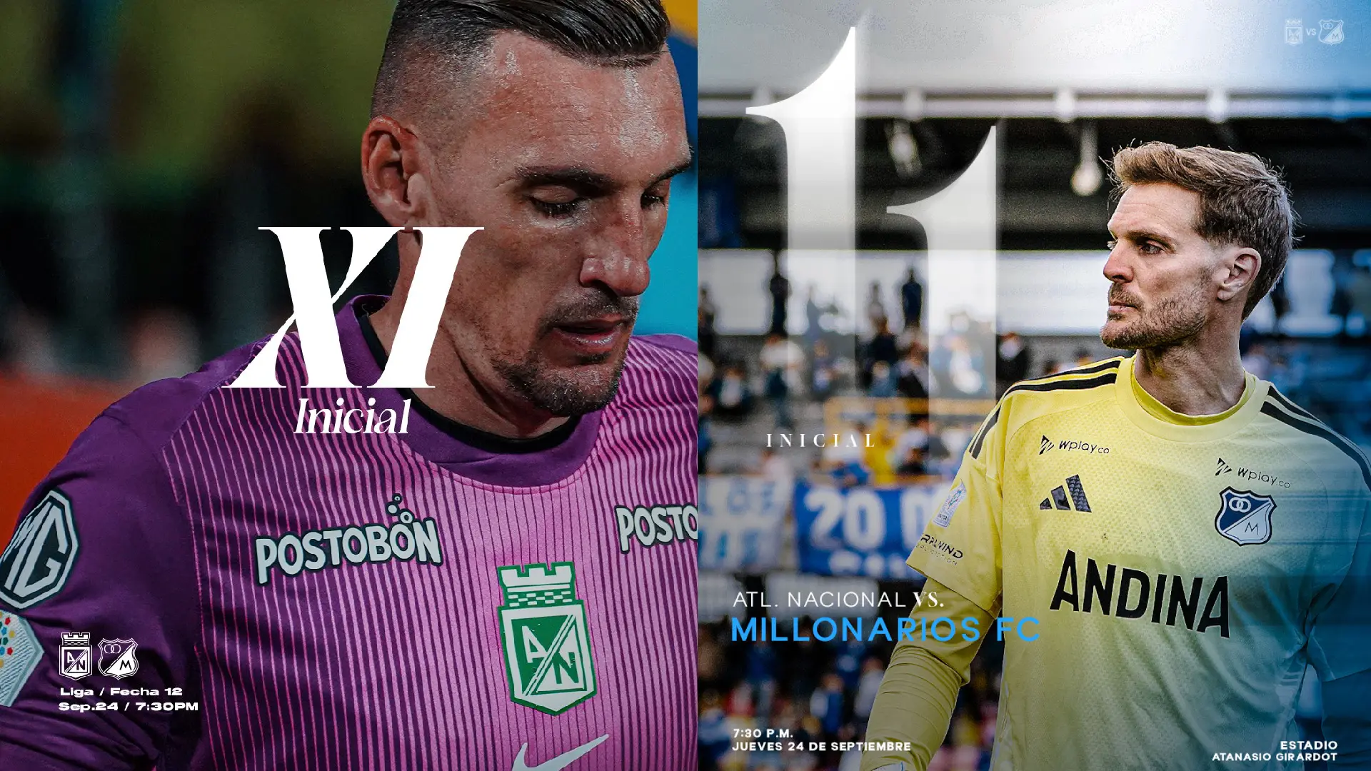 Titulares Nacional vs Millonarios
