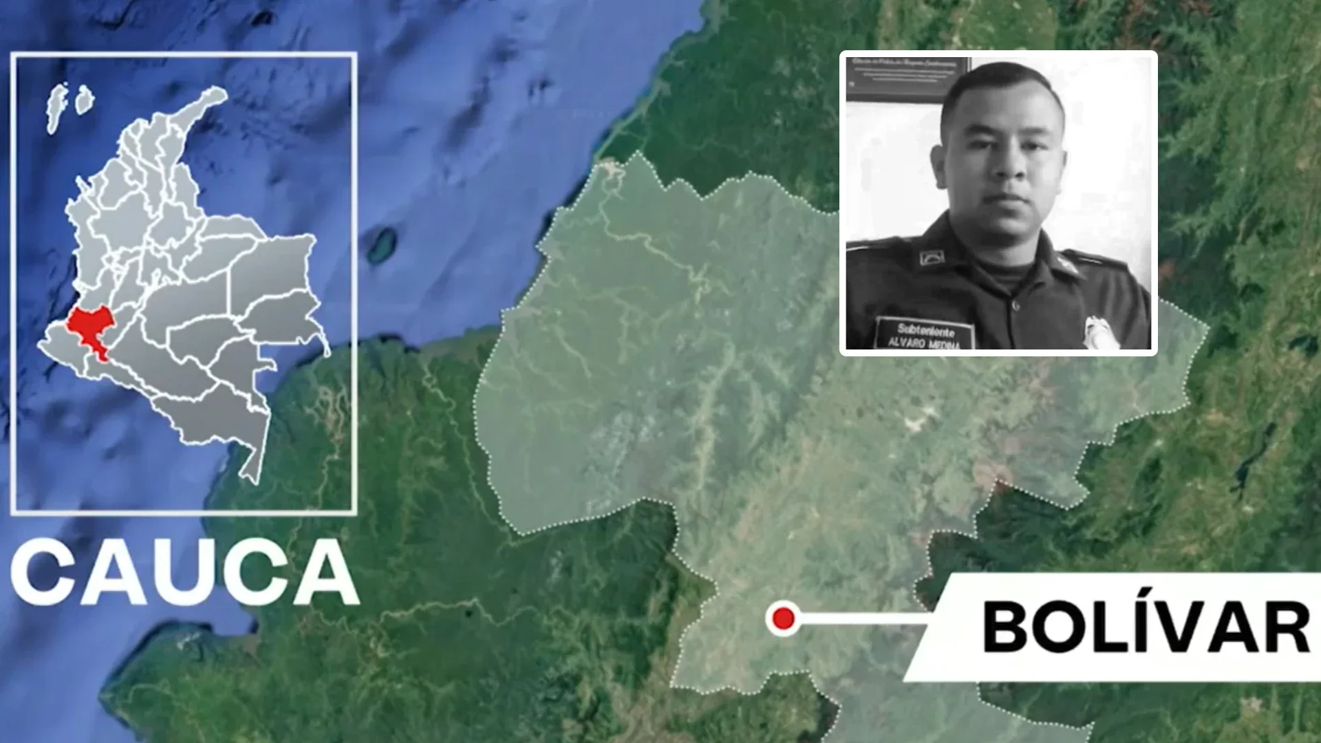 Asesinato de un policía en Cauca.