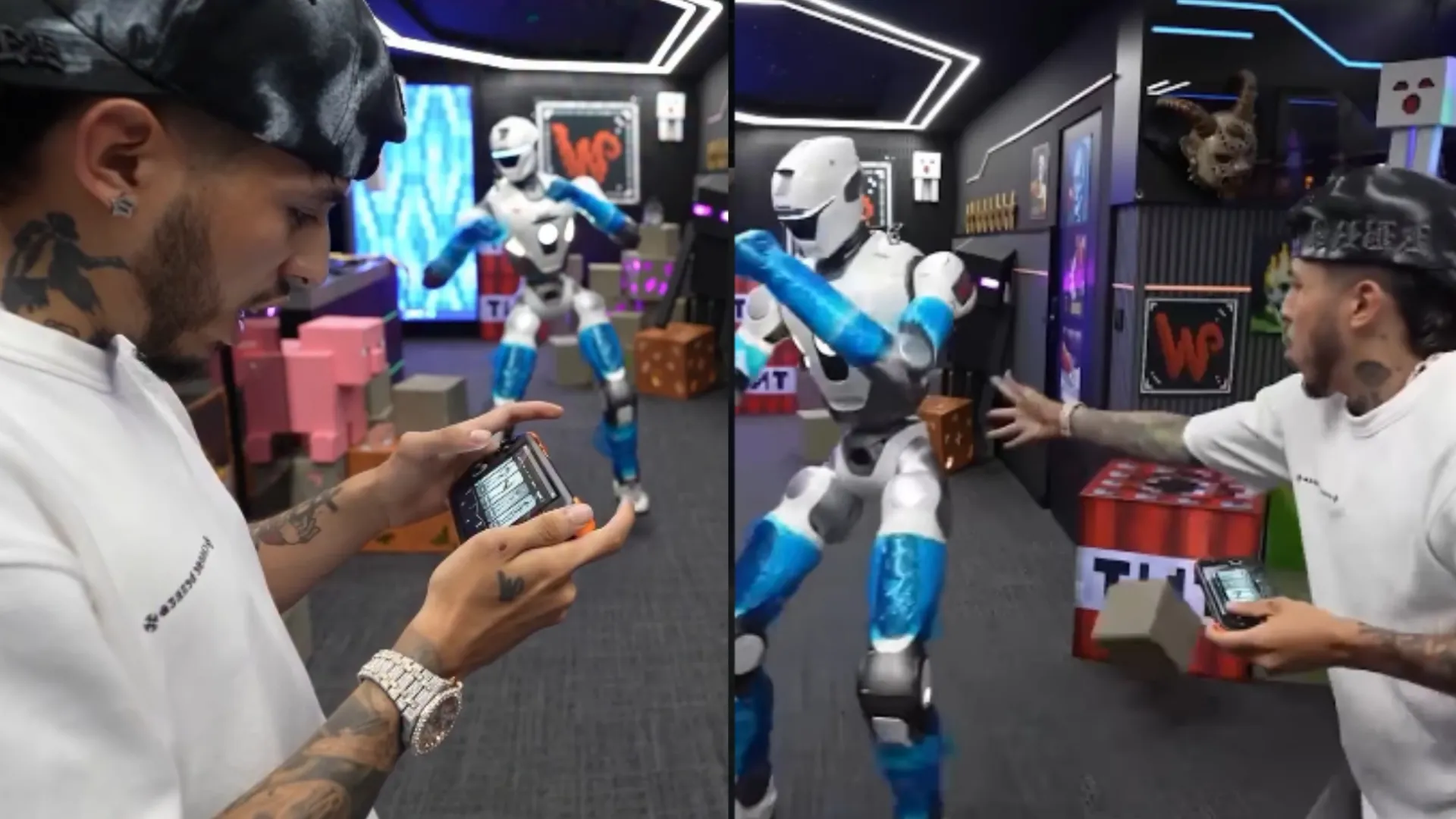 robot-westcol-peleando-videos