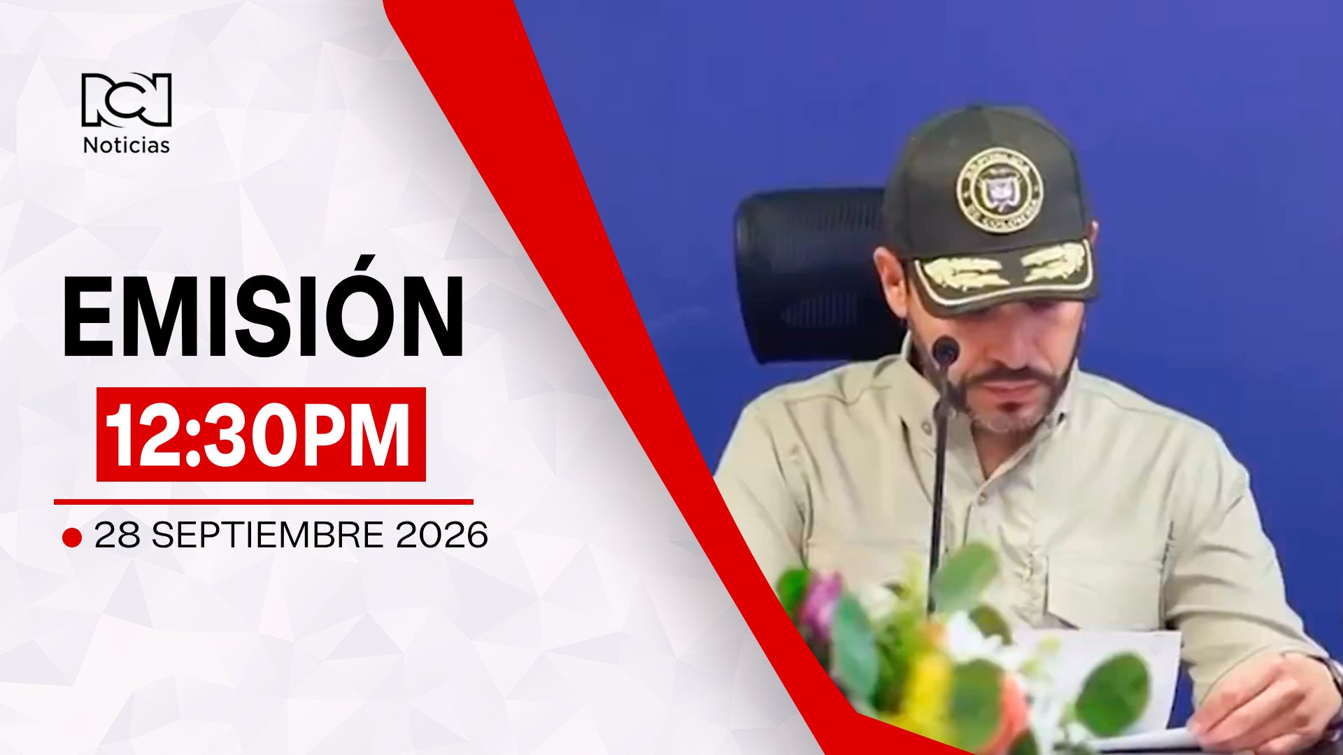 Emisión Noticias RCN 12:30 p.m. / lunes 28 de septiembre de 2026