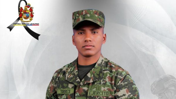 Cuerpo del soldado Idel José Torres, asesinado por disidencias, fue recuperado por una misión de la Cruz Roja Colombiana