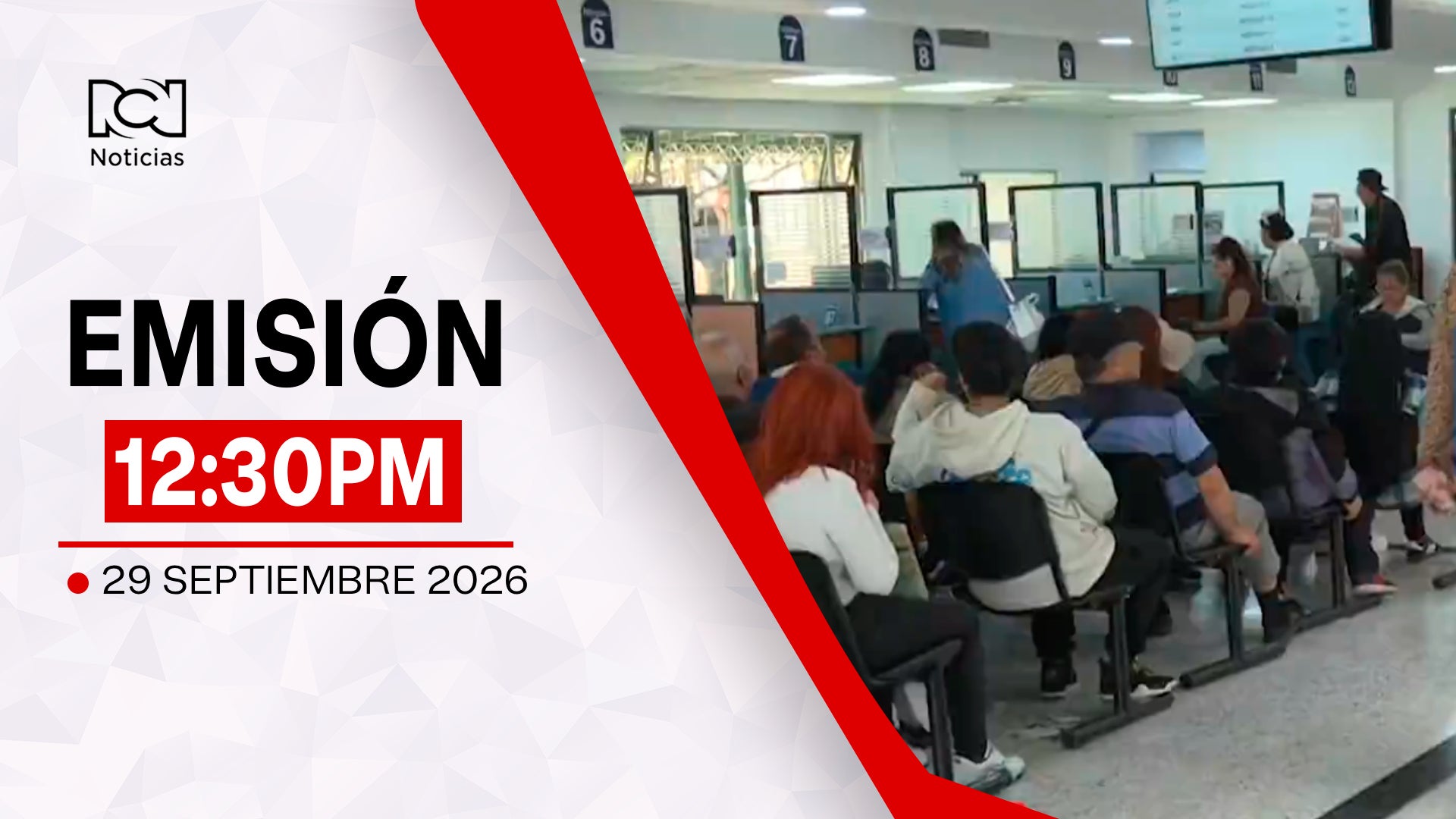 Emisión Noticias RCN 12:30 p.m. / martes 29 de septiembre de 2026