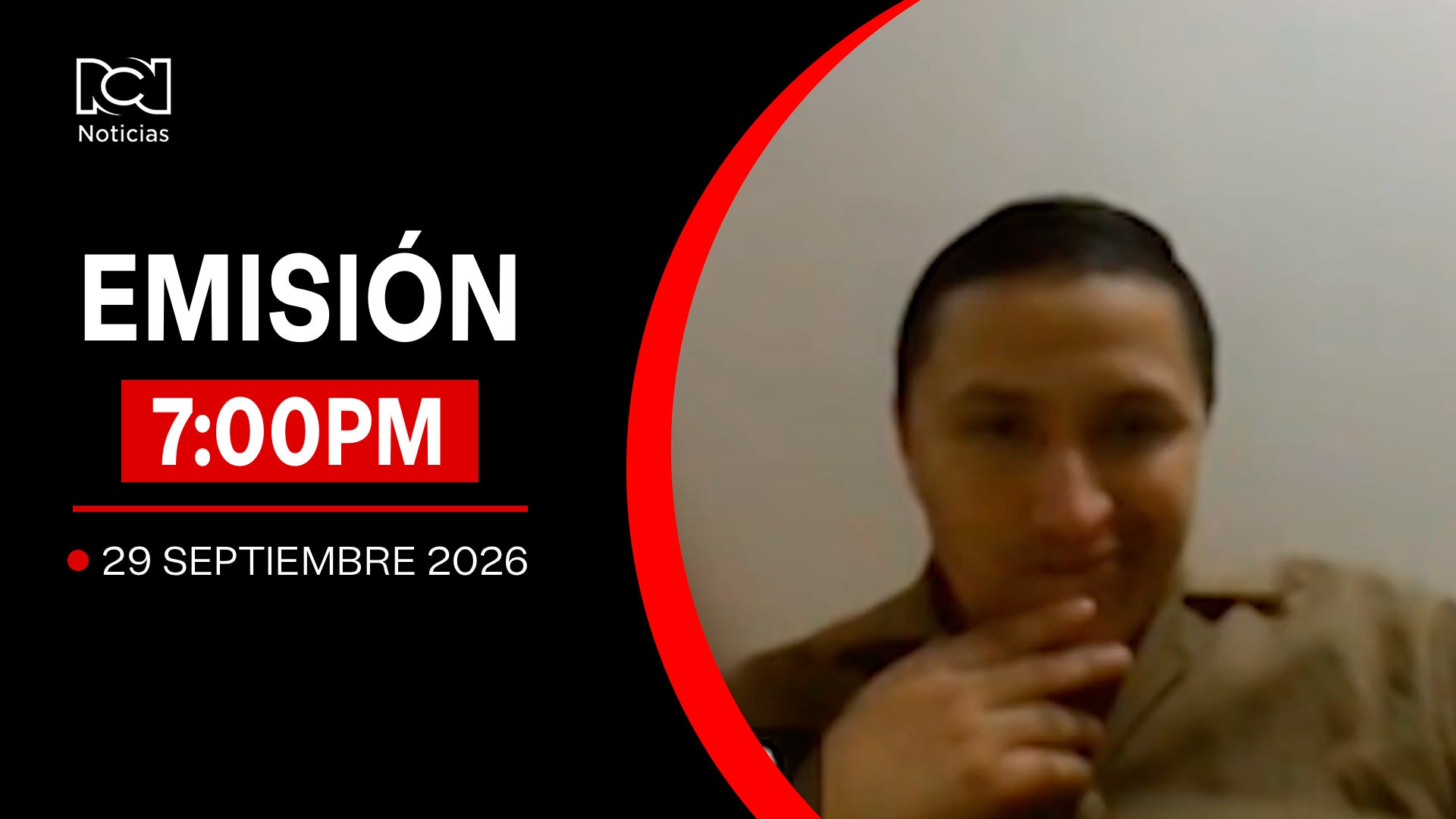 Emisión Noticias RCN 7:00 p.m. / martes 29 de septiembre de 2026
