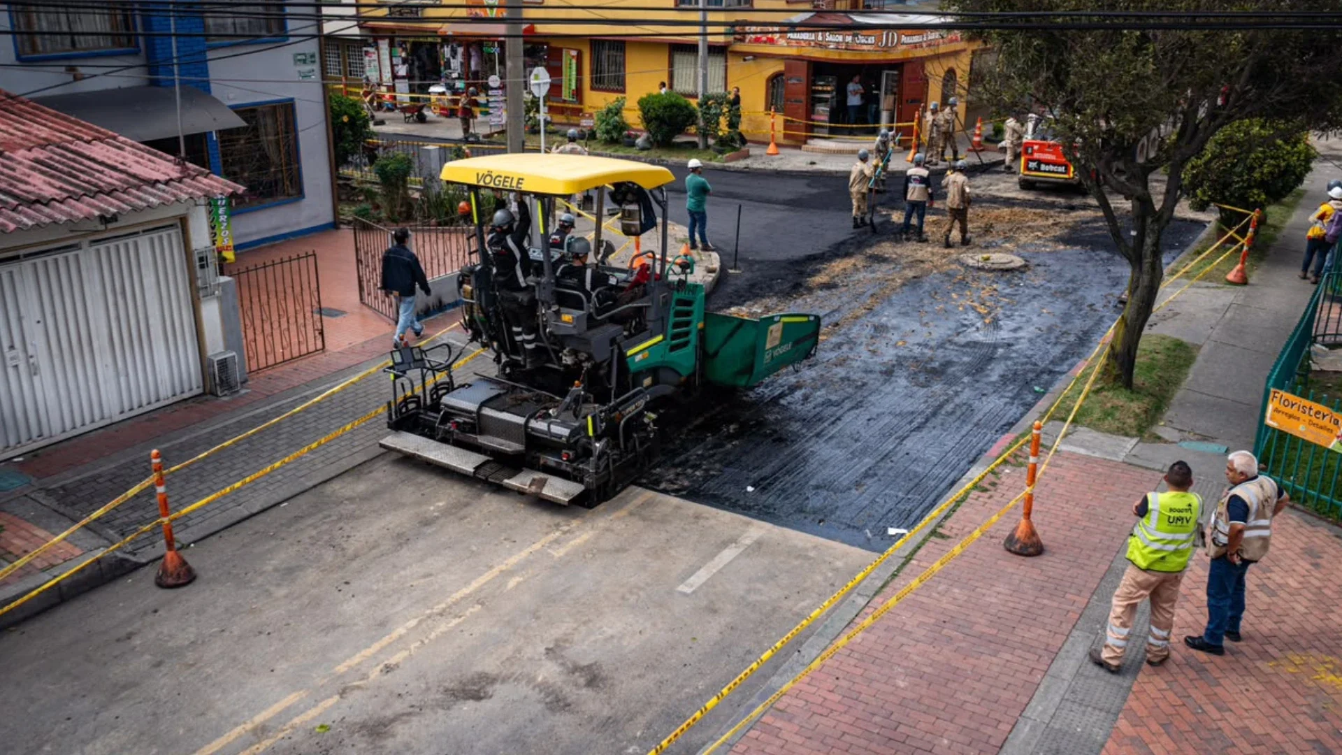 Intervención de vías en Bogotá.