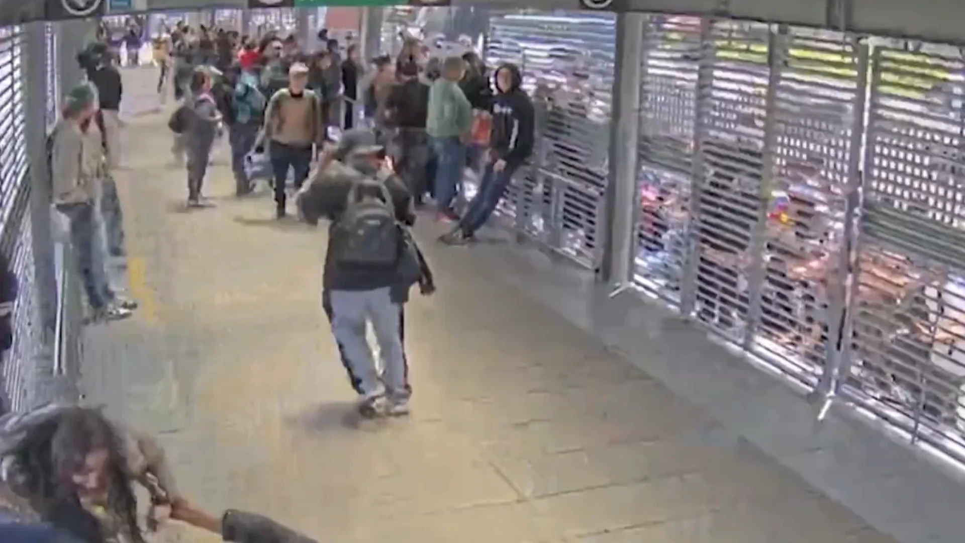 Avalancha de colados en Transmilenio.