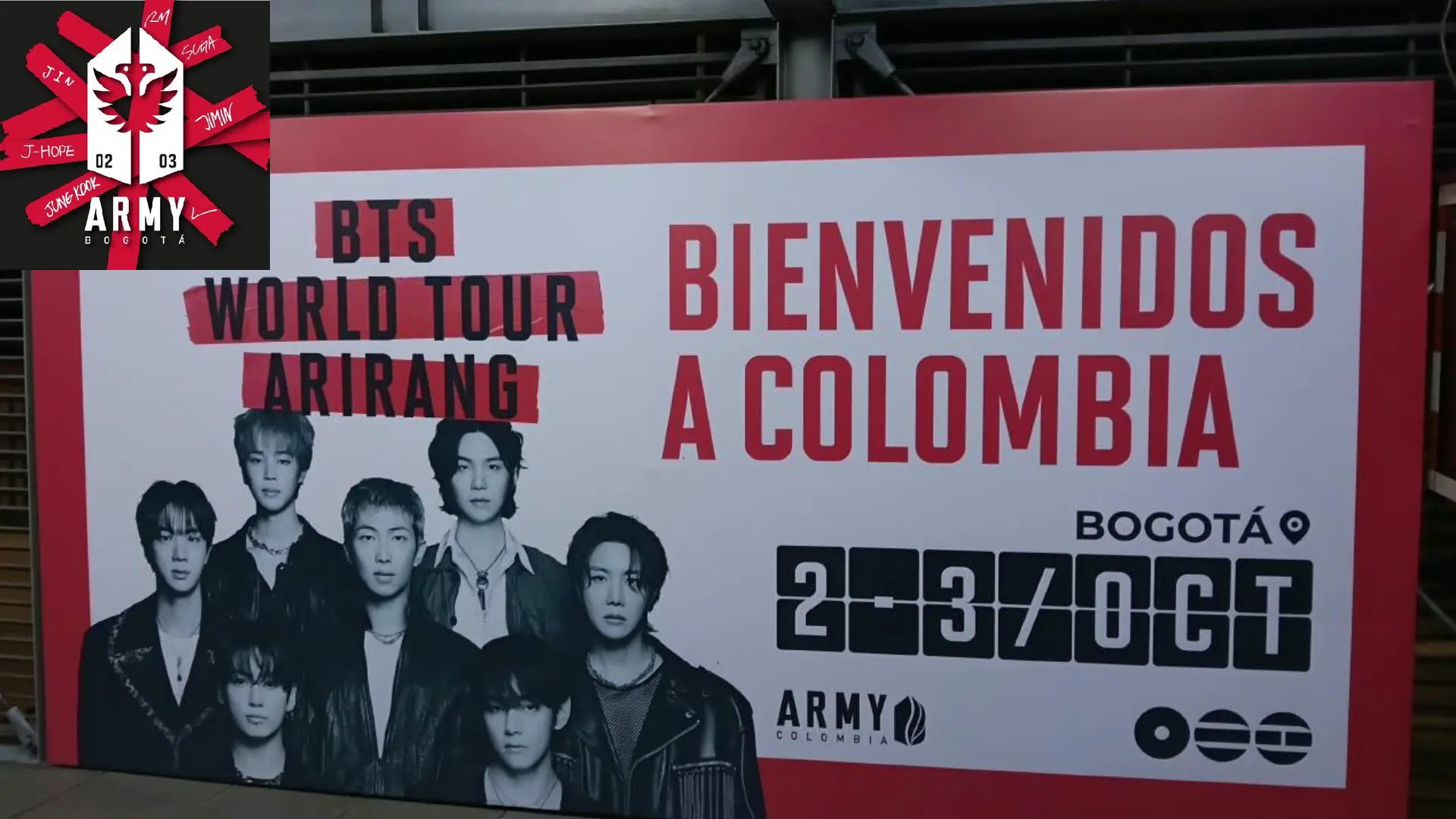 Objetos prohibidos para concierto de BTS.