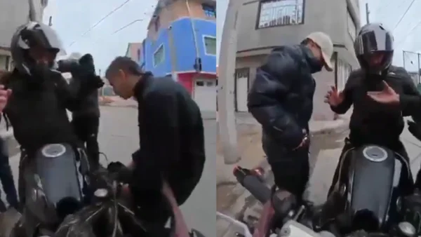 VIDEO: Hombre que se movilizaba en moto grabando su recorrido fue víctima de robo