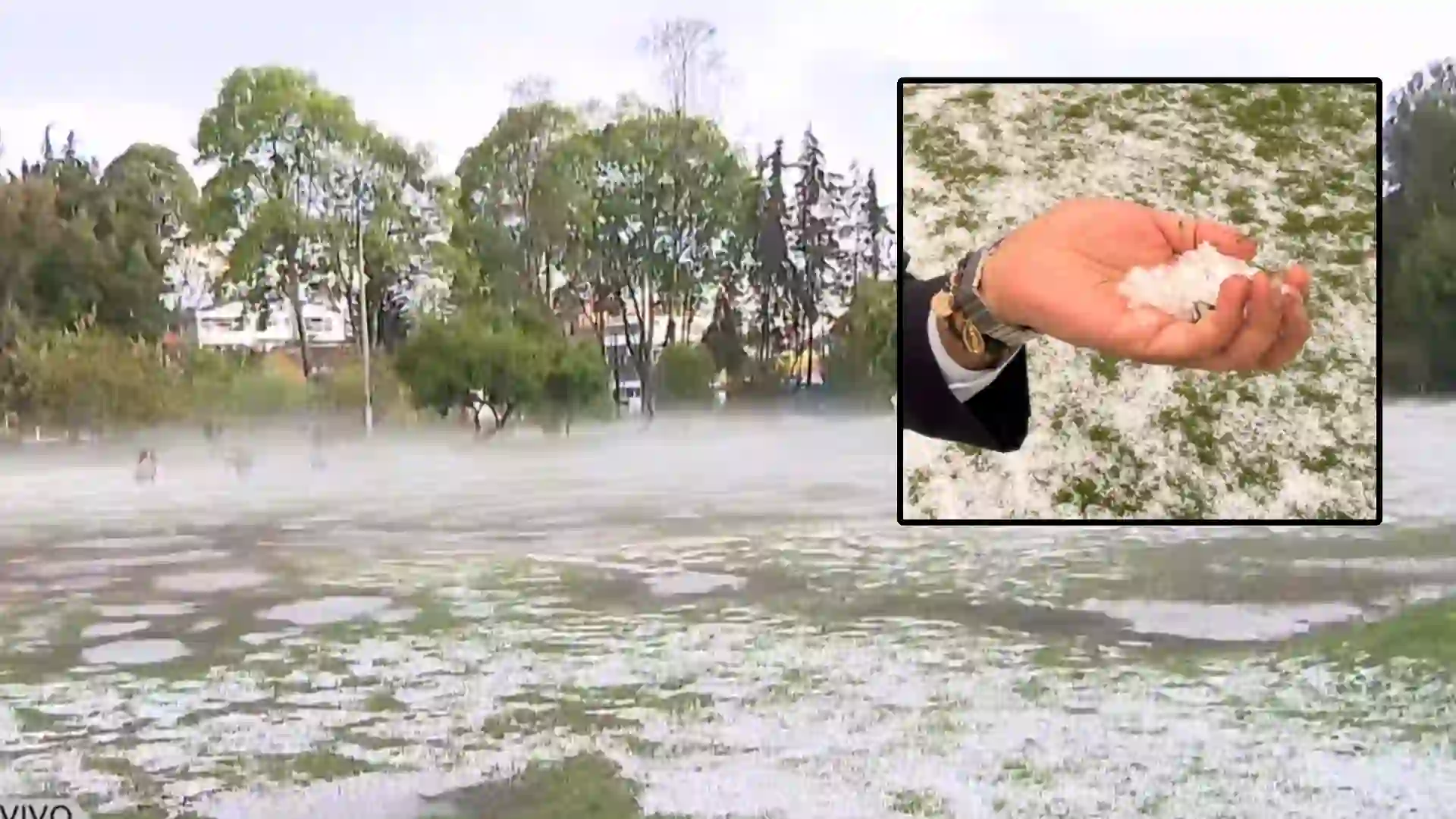 VIDEO | Poderoso aguacero dejó inundaciones, granizada y afectaciones en vuelos en el aeropuerto El Dorado
