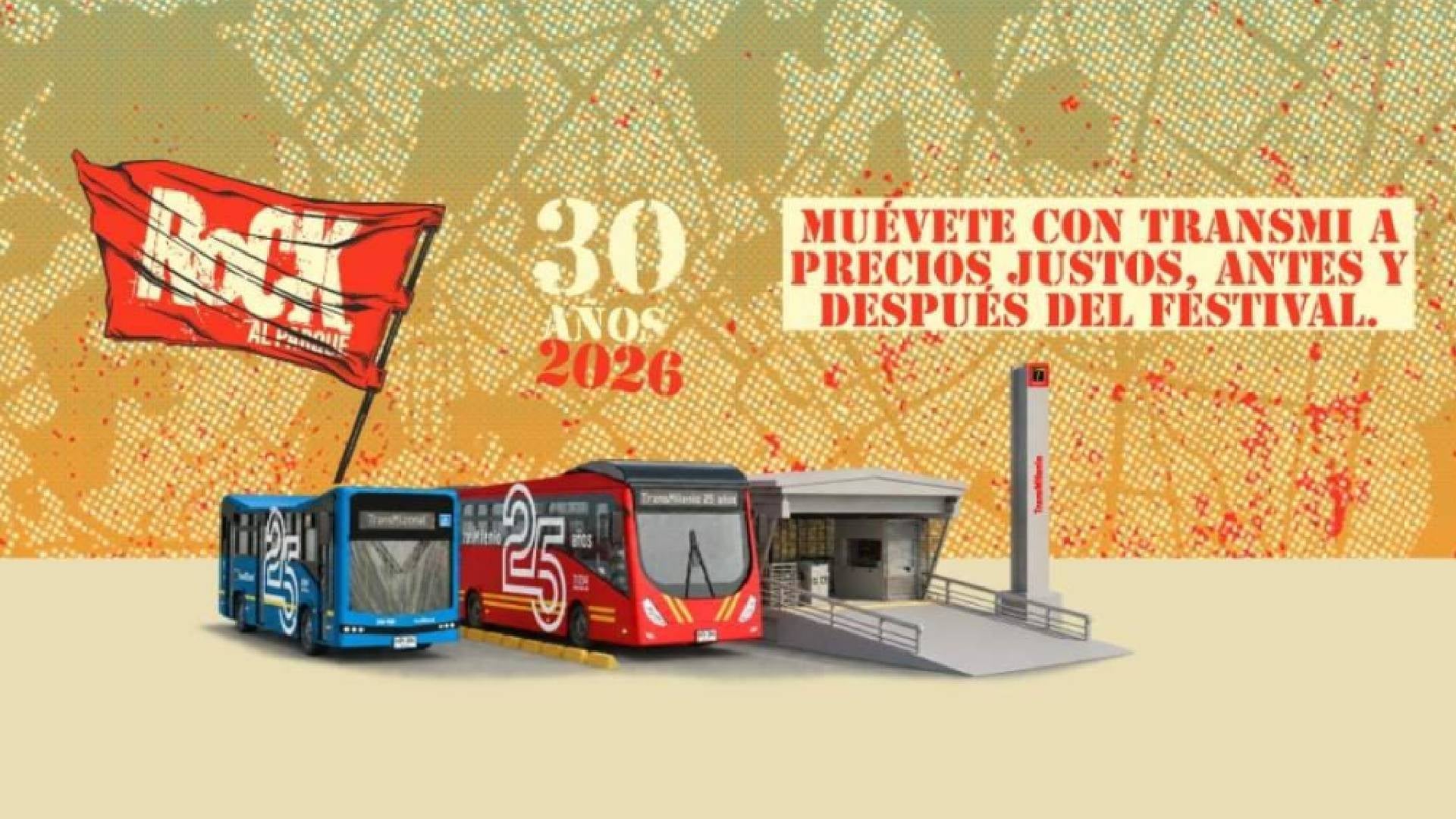 Operación de Transmilenio para Rock al Parque