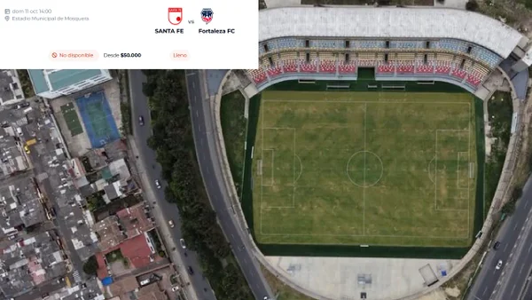 Santa Fe agotó la boletería para el juego por Copa BetPlay en Mosquera: fecha y hora del crucial partido Santa Fe agotó la boletería para el juego por Copa BetPlay en Mosquera: fecha y hora del crucial partido