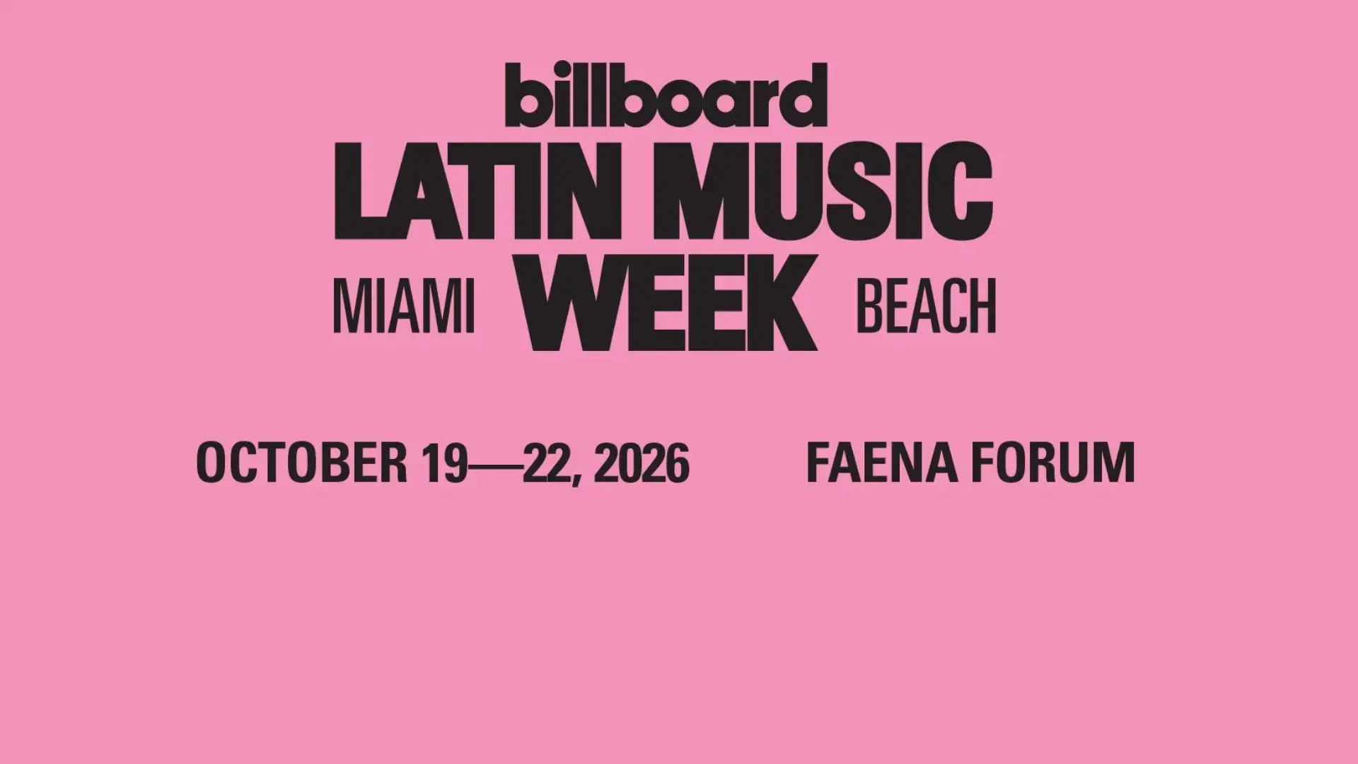 Latin Music Week confirma artistas.