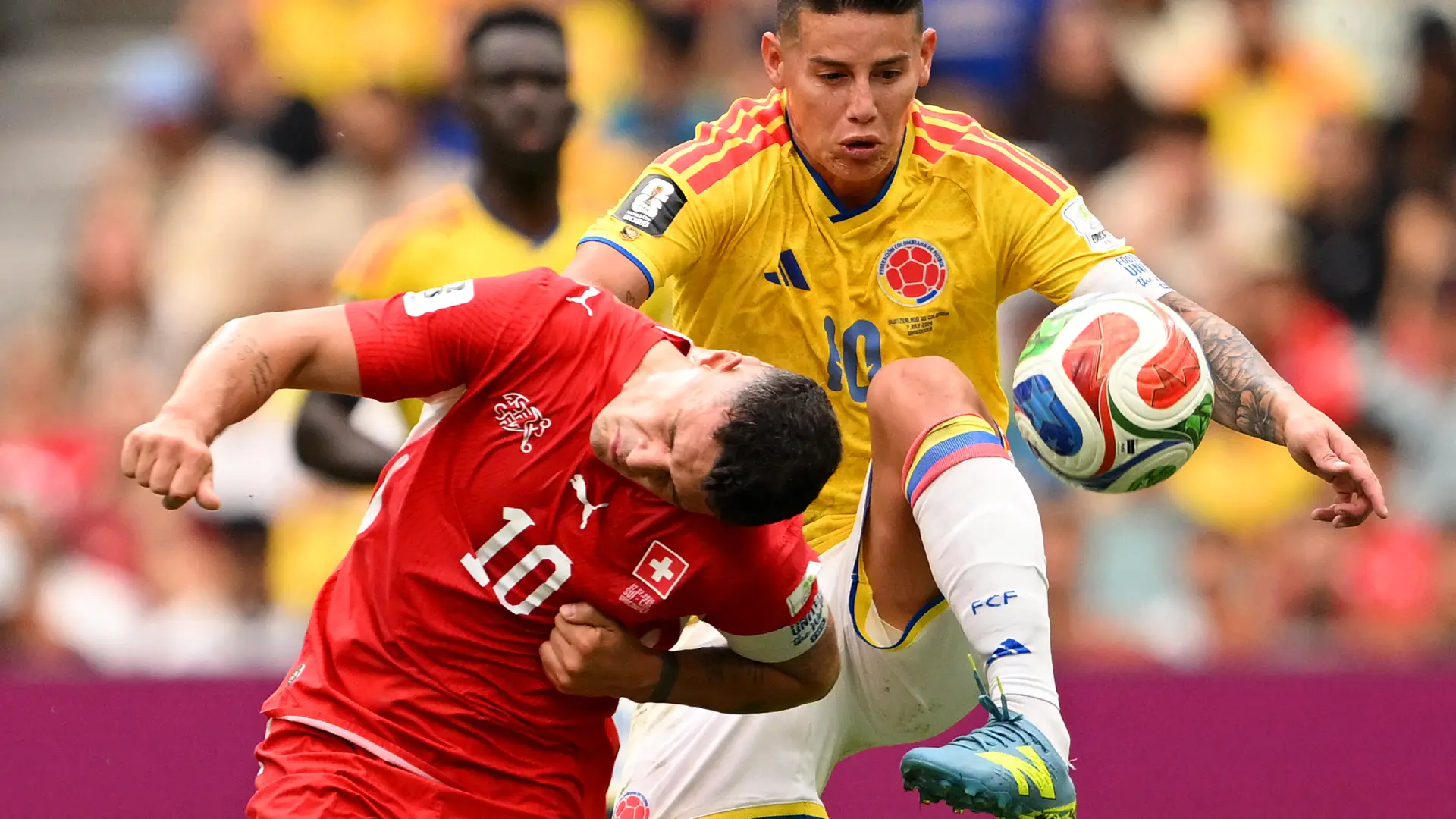 Granit Xhaka Suiza vs Colombia Mundial 2026 James Rodríguez