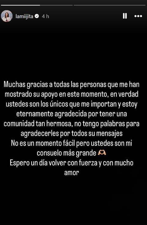 Mensaje 'La Mijita'