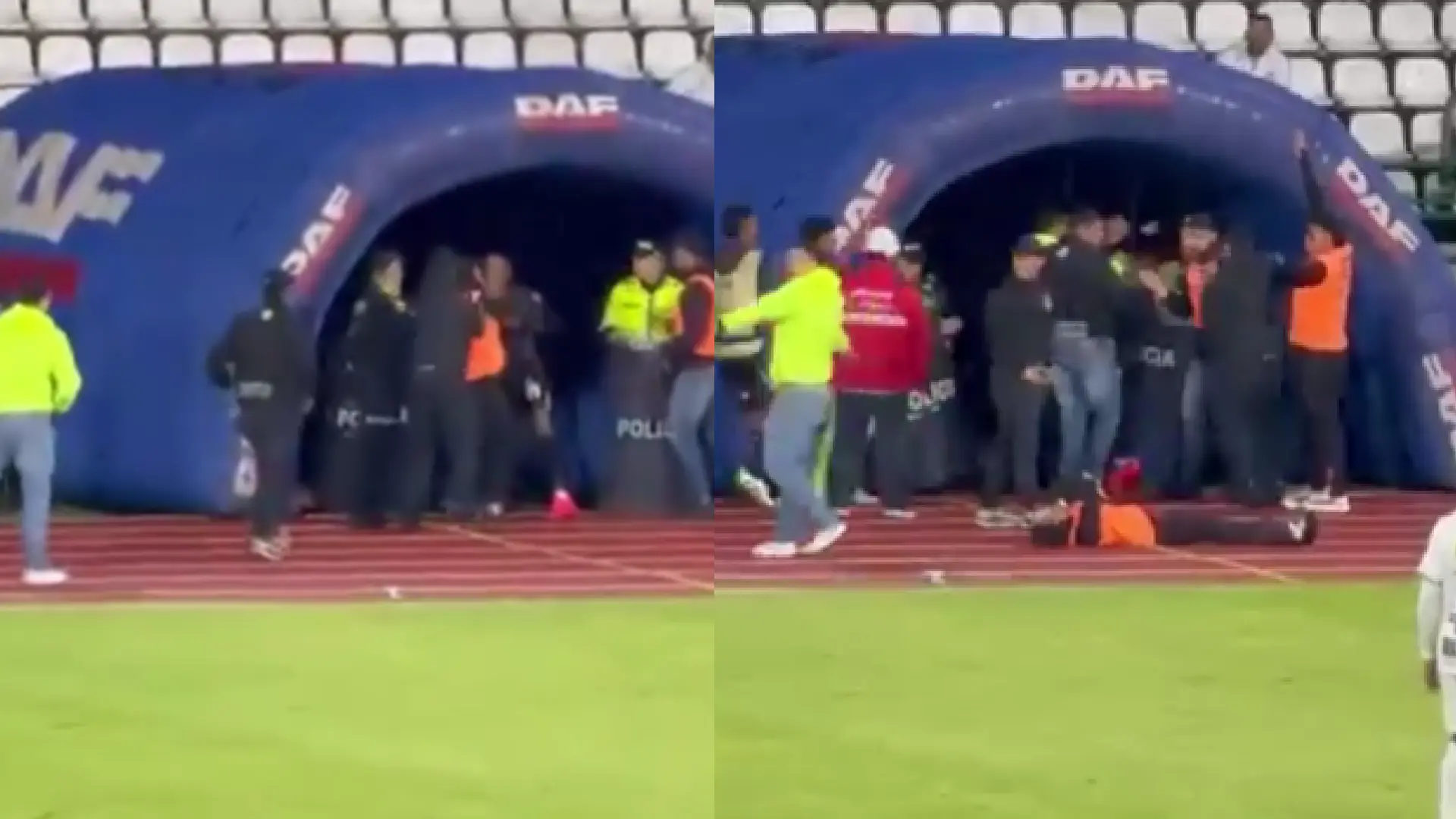 Jugador de Once Caldas agredió a personal de logística.