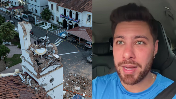 Miguel Melfi, participante de La Casa de los Famosos, rescató mascotas atrapadas durante el terremoto en Panamá Miguel Melfi, participante de La Casa de los Famosos, rescató mascotas atrapadas durante el terremoto en Panamá