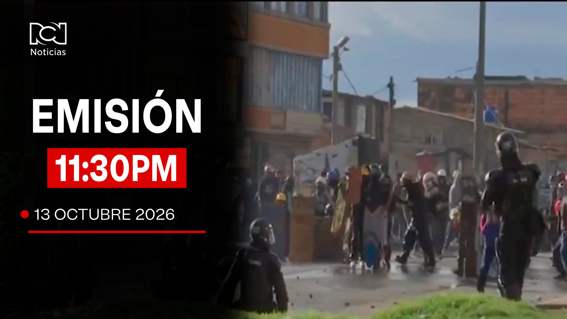 Emisión Noticias RCN 11:30 p.m. / martes 13 de octubre de 2026