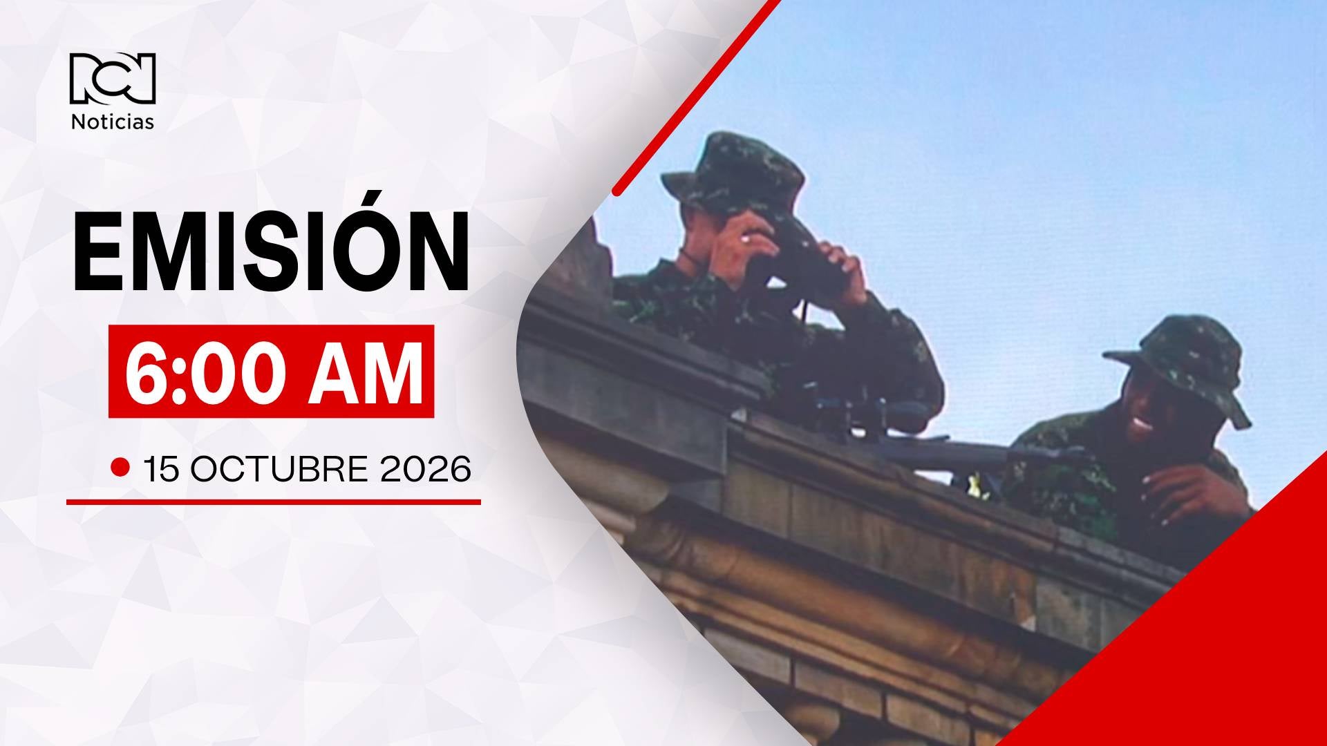 Emisión Noticias RCN 6:00 a.m. / jueves 15 de octubre de 2026