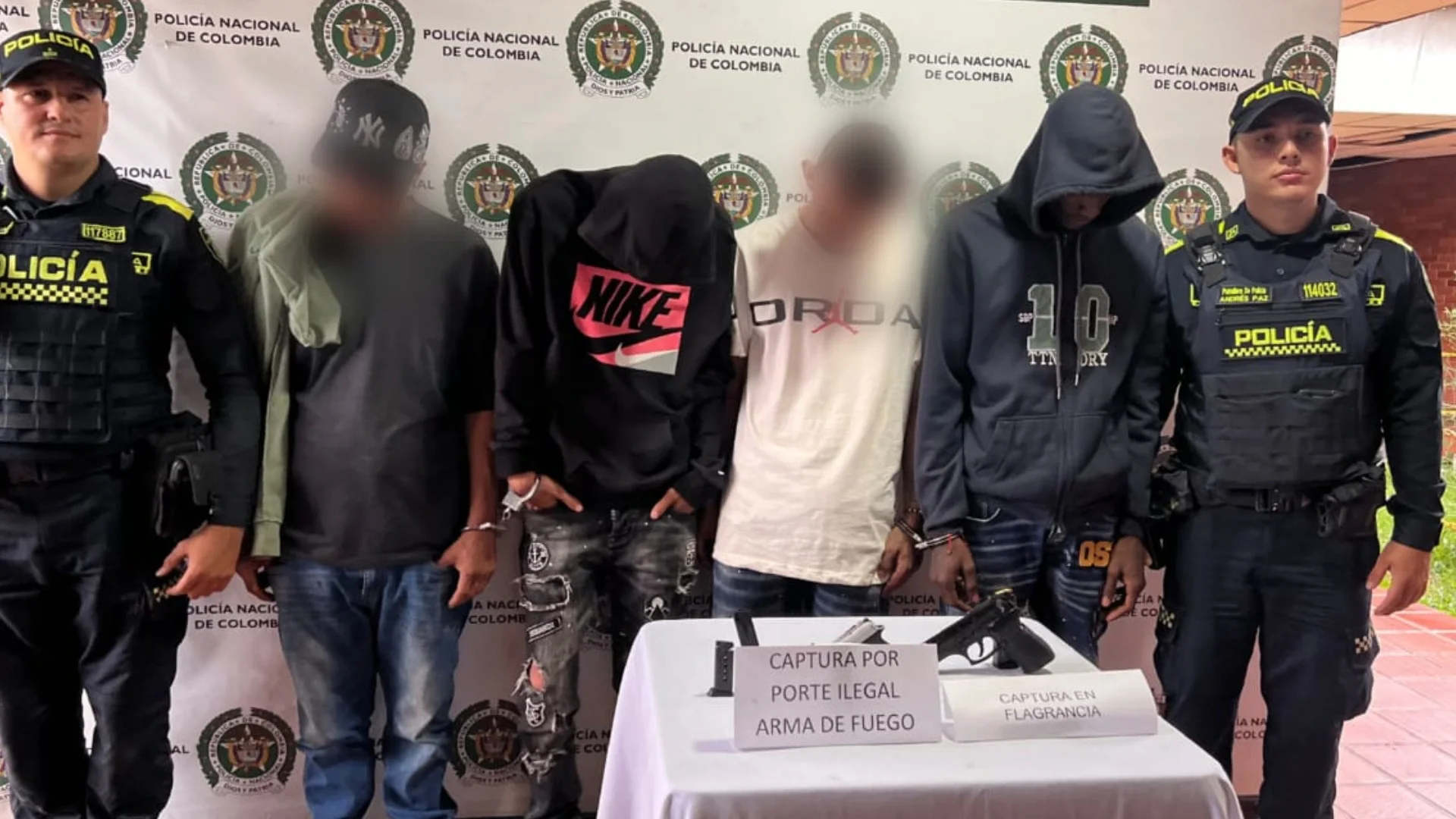 Cuatro capturados en Cali.