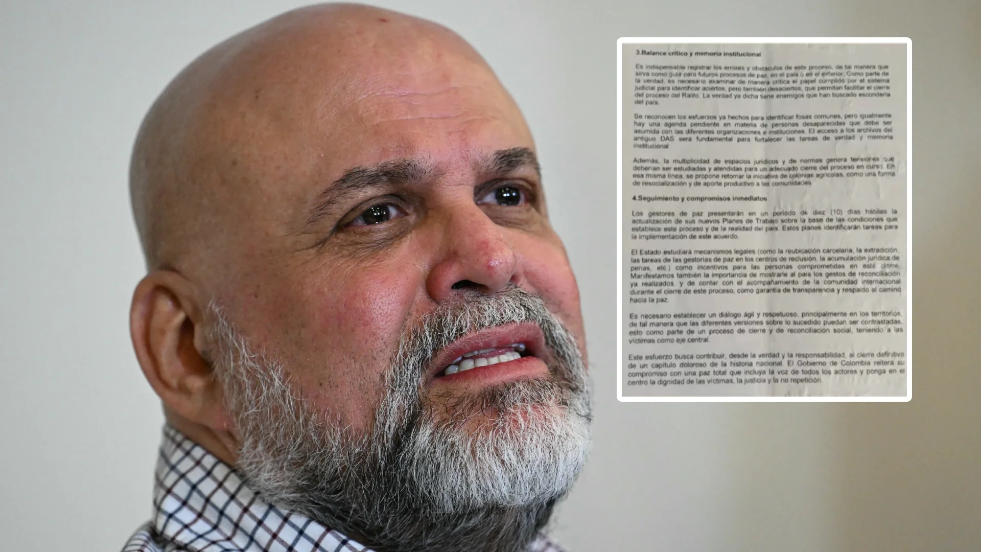 Documento sobre el 'Pacto de Valledupar'.